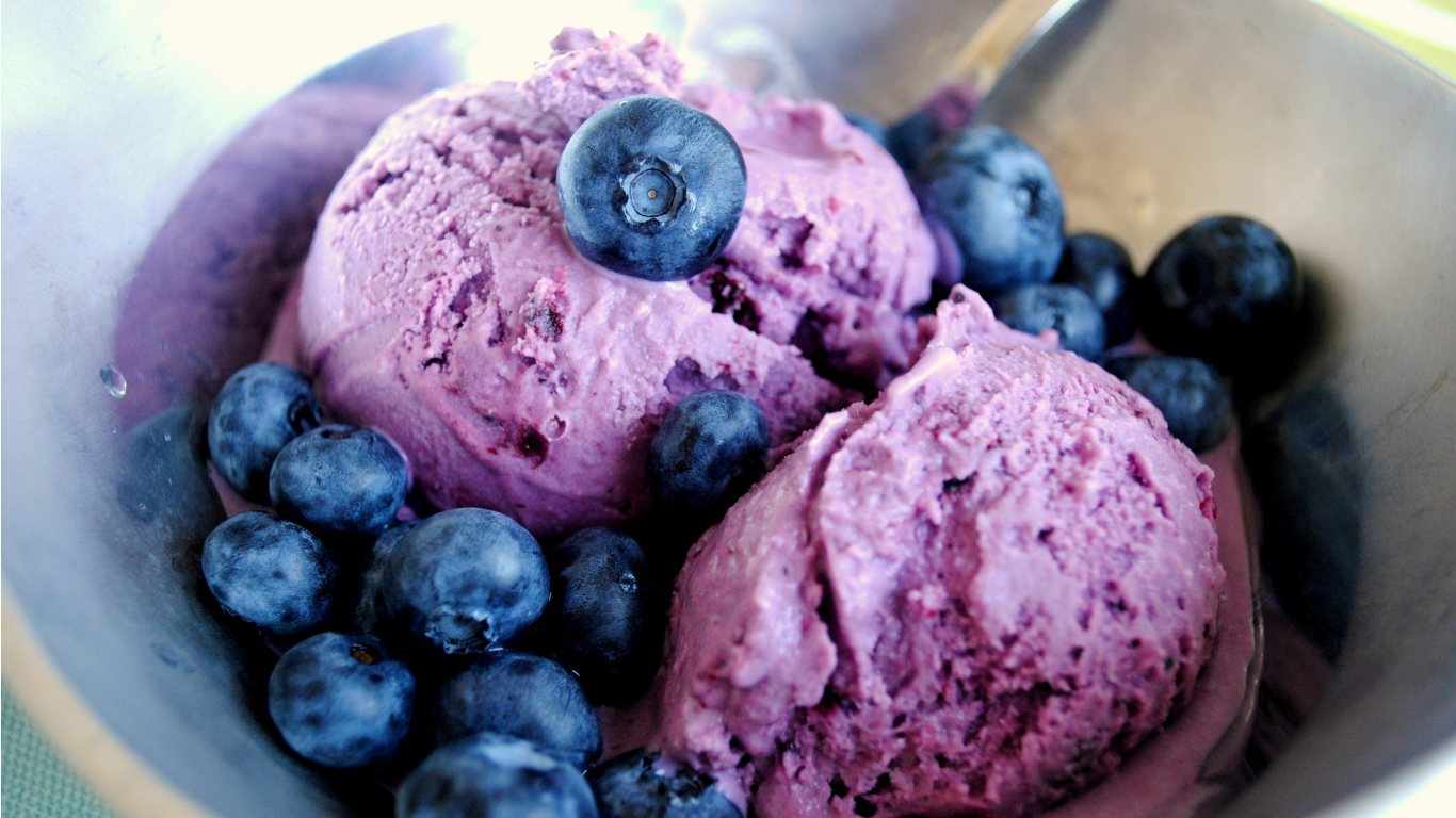Znalezione obrazy dla zapytania ice cream homemade blueberries